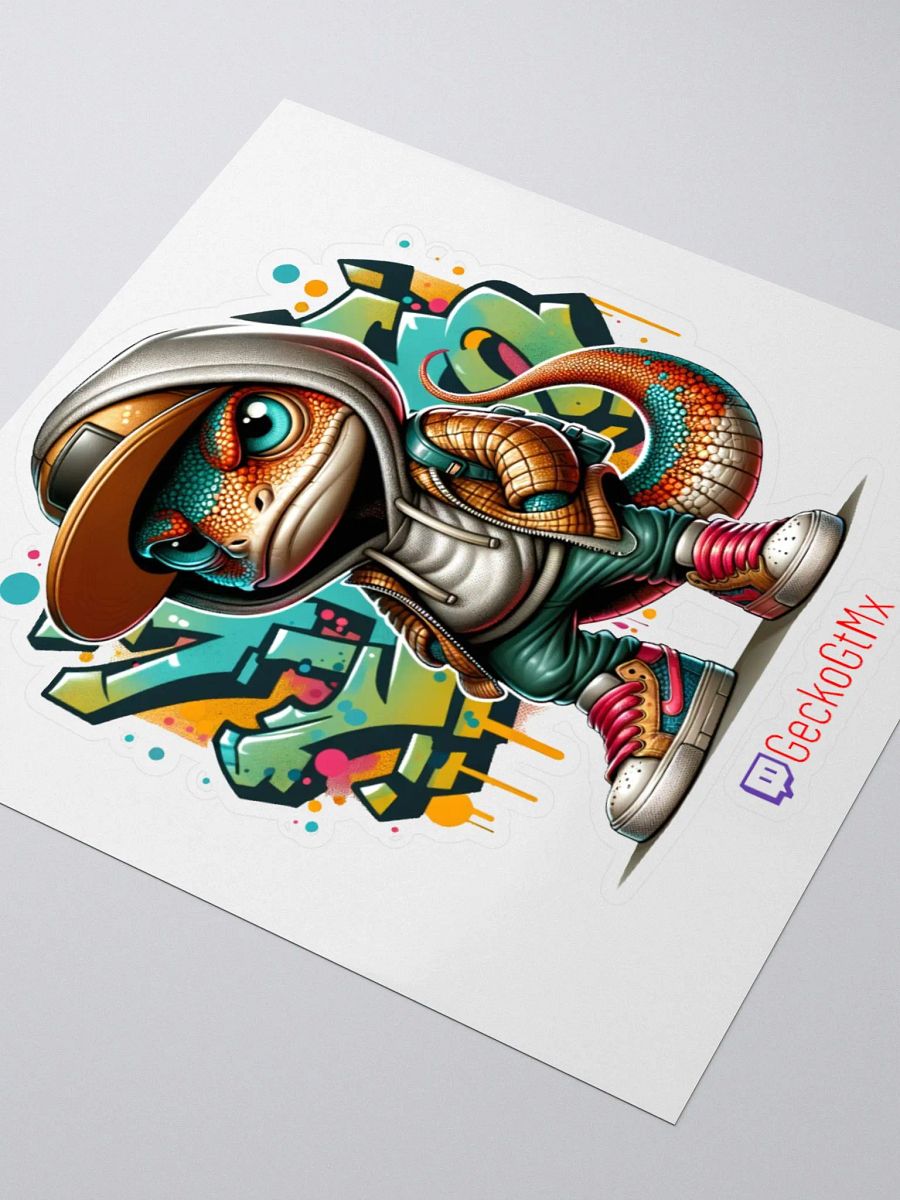 Graffiti Gecko Kiss Cut Stickers product image (9)