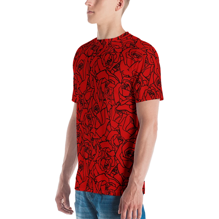 Loads of Roses · red-black crew neck t-shirt product image (18)