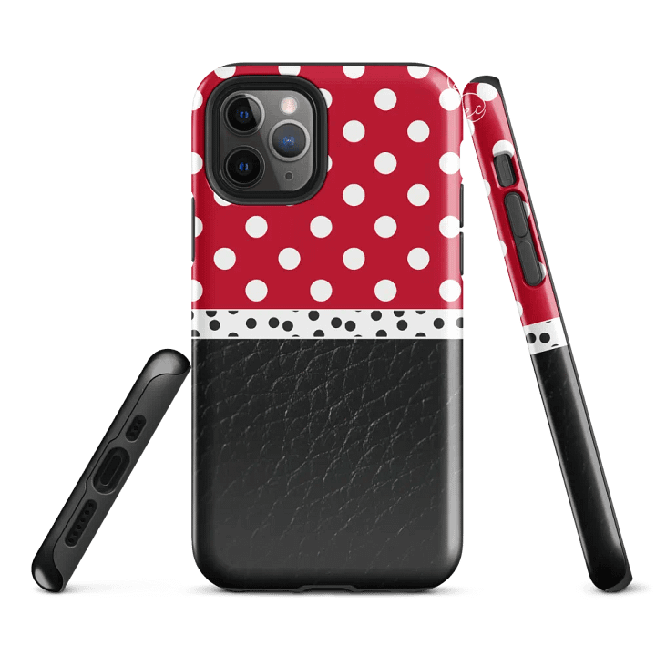 Red Dots Tough Case for iPhone® product image (1)