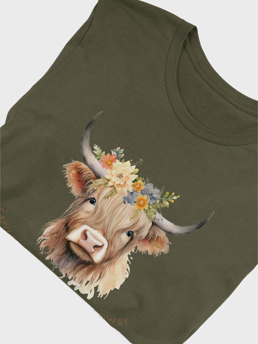 Highland Cow Flower Crown T-Shirt product image (17)