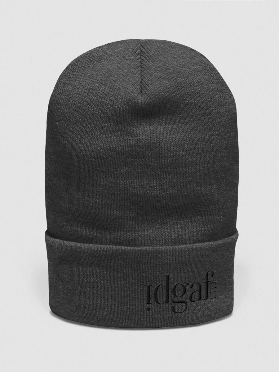 idgaf LTD Cozy Blackout Beanie product image (1)