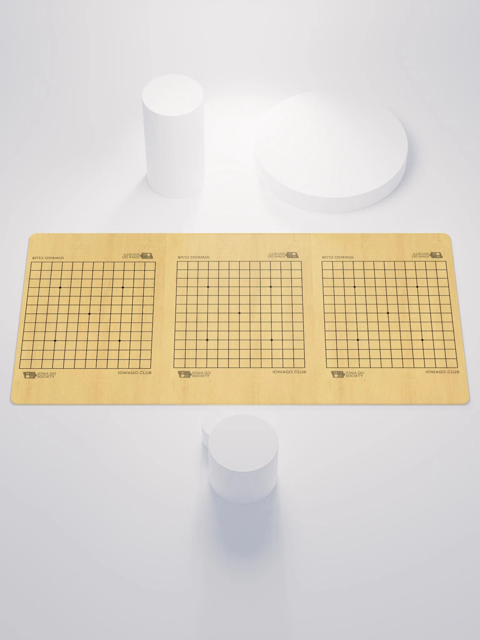 Iowa Go Society 13x13 Triple Board product image (1)