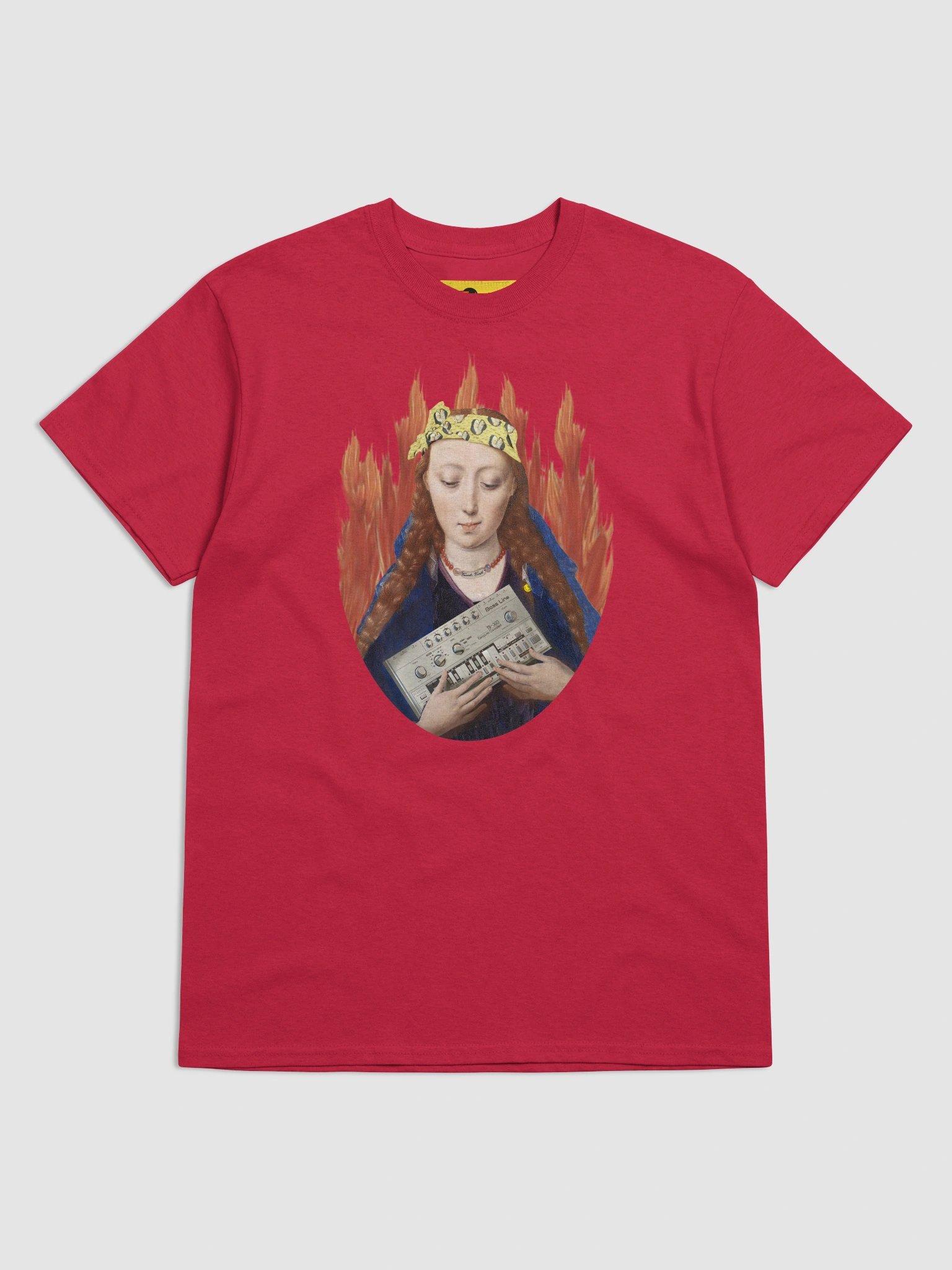 The Holy Bassline, by Frank Fonik TB303 tribute, Unisex t-shirt product image (23)