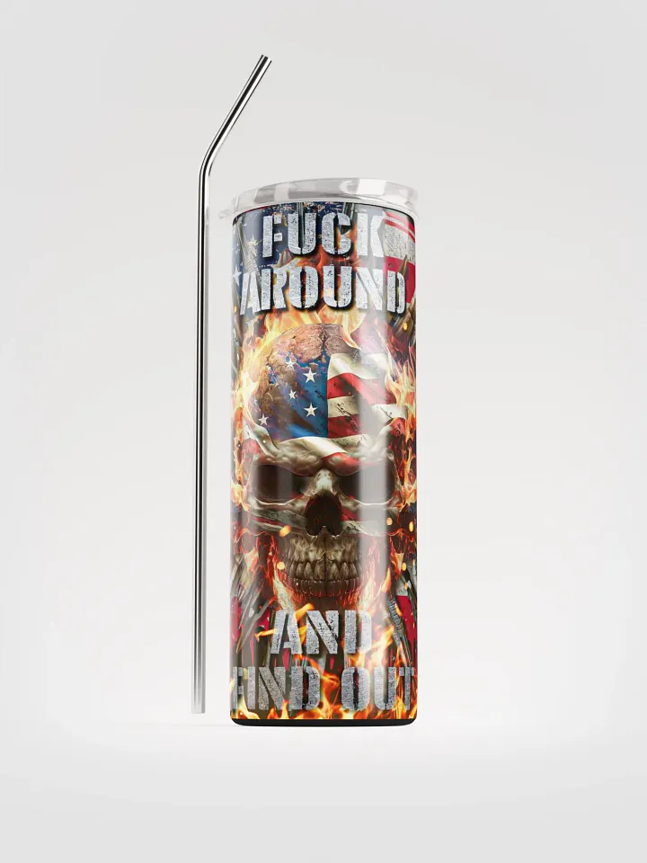 Patriotic Fury Stainless Steel Tumbler product image (1)
