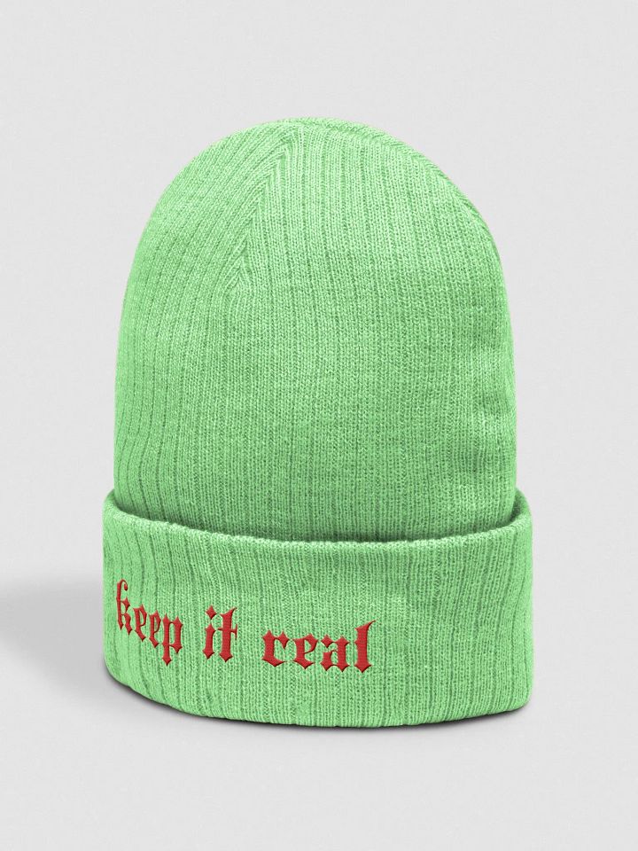 Realistic Red Gothic Knit Beanie product image (8)