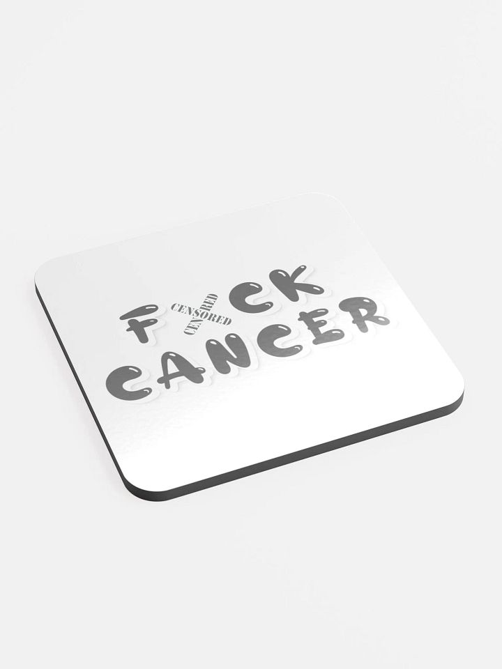 F*CK CANCER Glossed Cork Coaster product image (1)