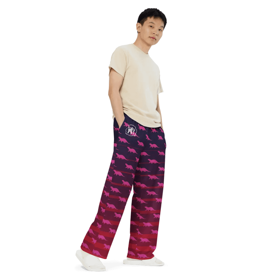 Otters on the Horizon Unisex Wide-Leg Pants product image (6)