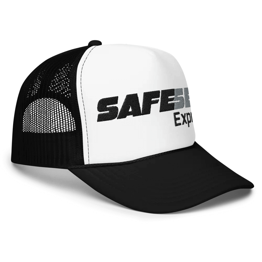 Safe Sex Black/White Trucker Hat product image (3)