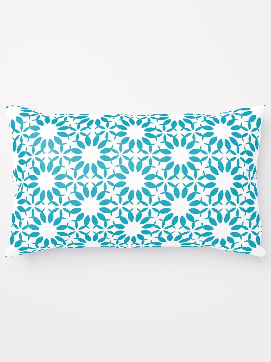 Harmony Hues Pillow: Teal & White product image (5)