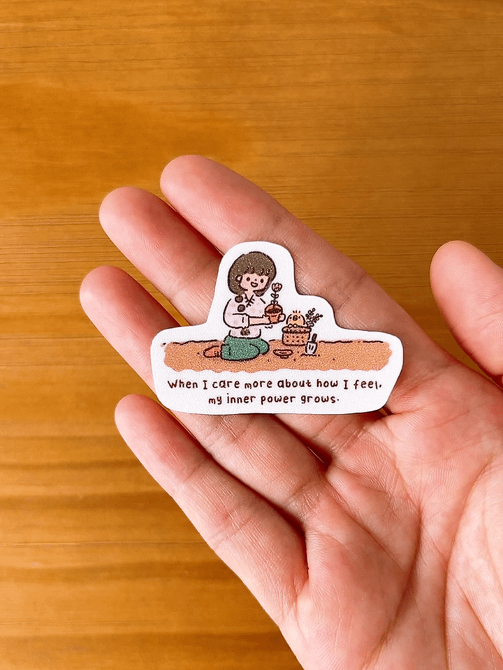 Inner power grows | Positivity Glitter Sticker product image (3)