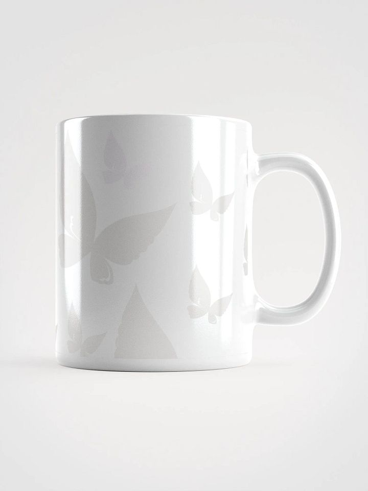 White Butterfly Glossy Mug product image (1)