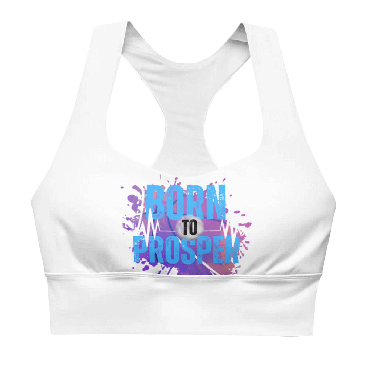 Energize Born to Prosper Padded Workout Sports Bra product image (1)