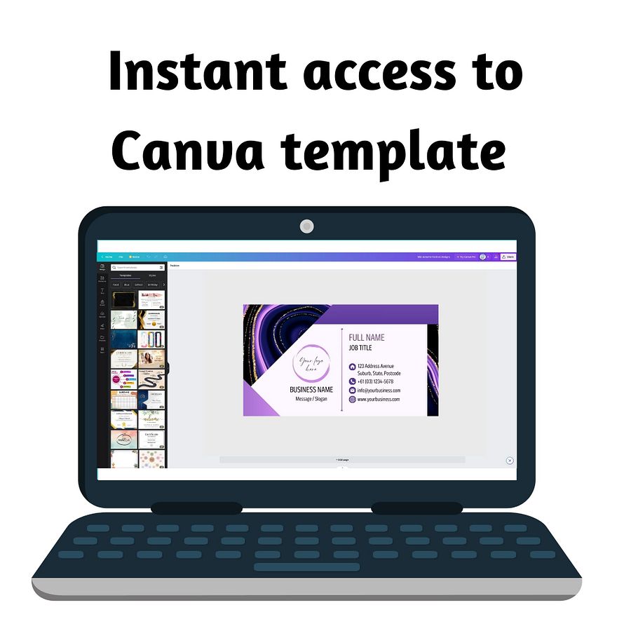 Amethyst - Business Card Template product image (6)