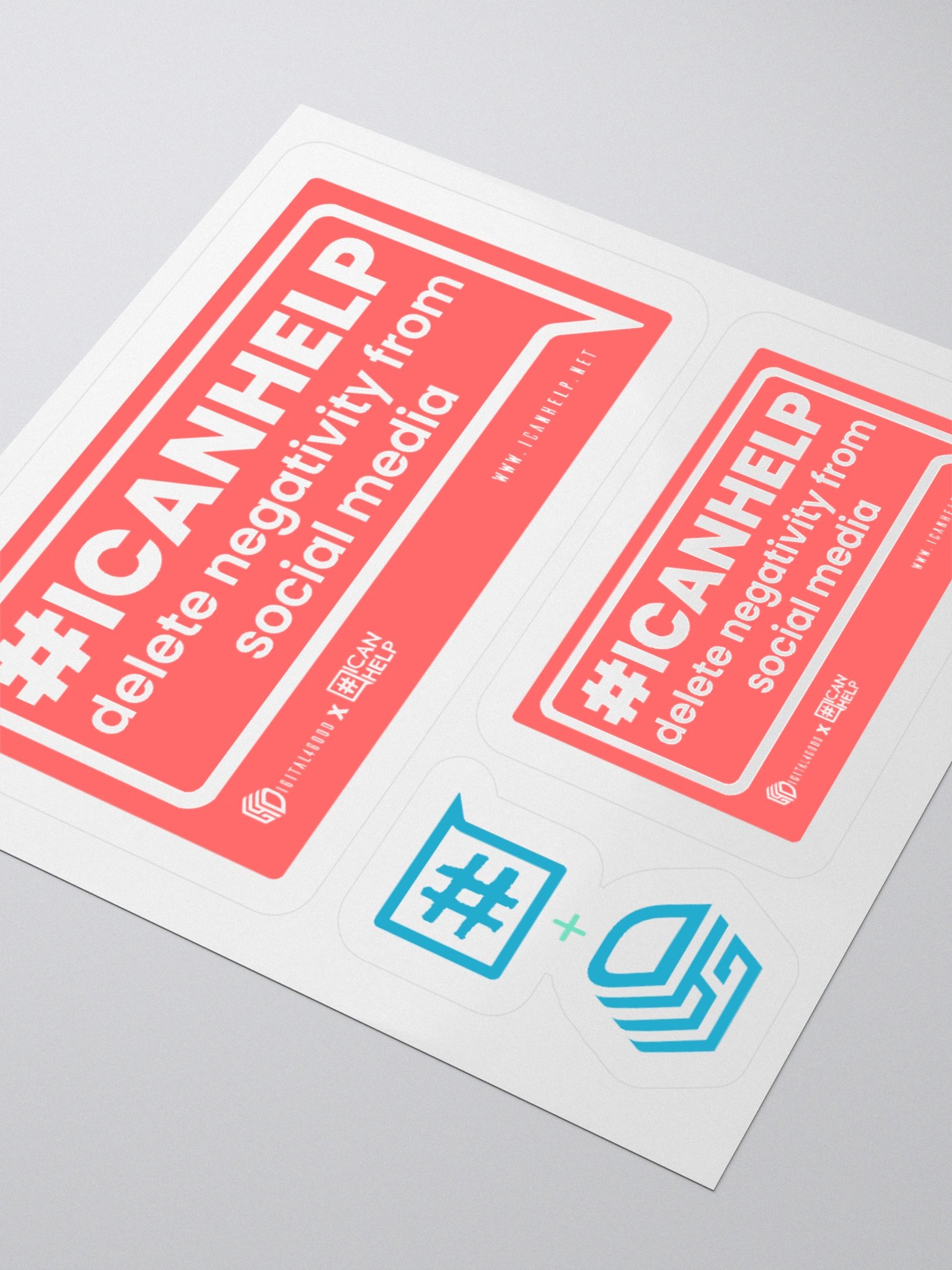 #ICANHELP Delete Negativity From Social Media Stickers product image (9)