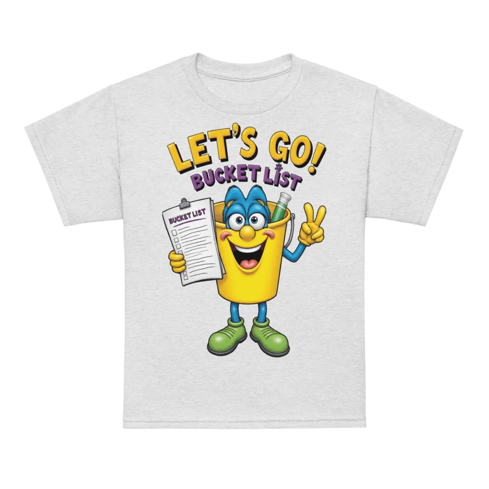 Cheerful Bucket List Youth Tee product image (72)