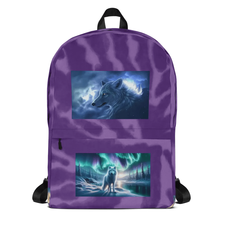 spirit wolf kid's school backpack product image (1)