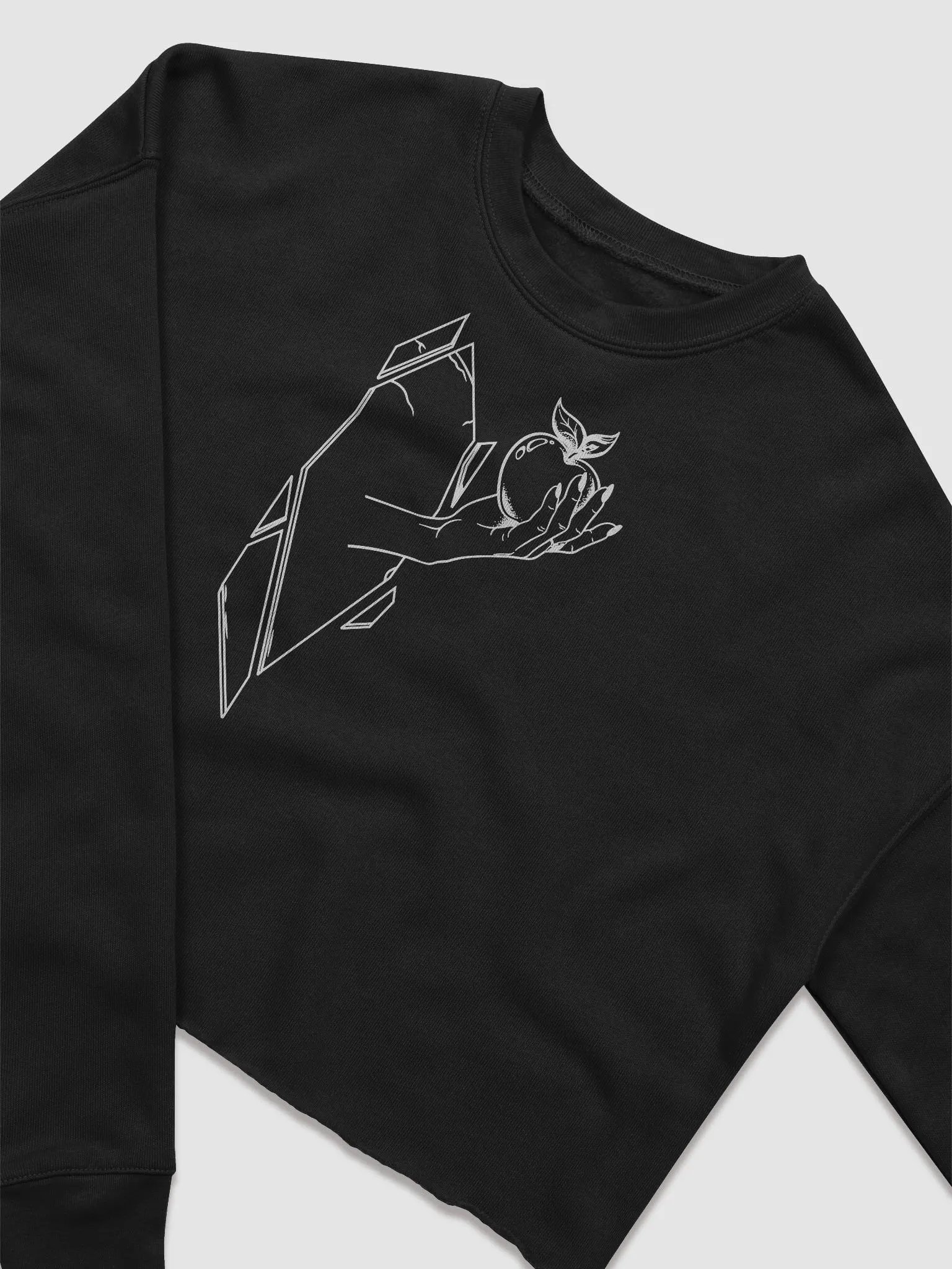 Hand in Mirror Crop Sweatshirt product image (1)