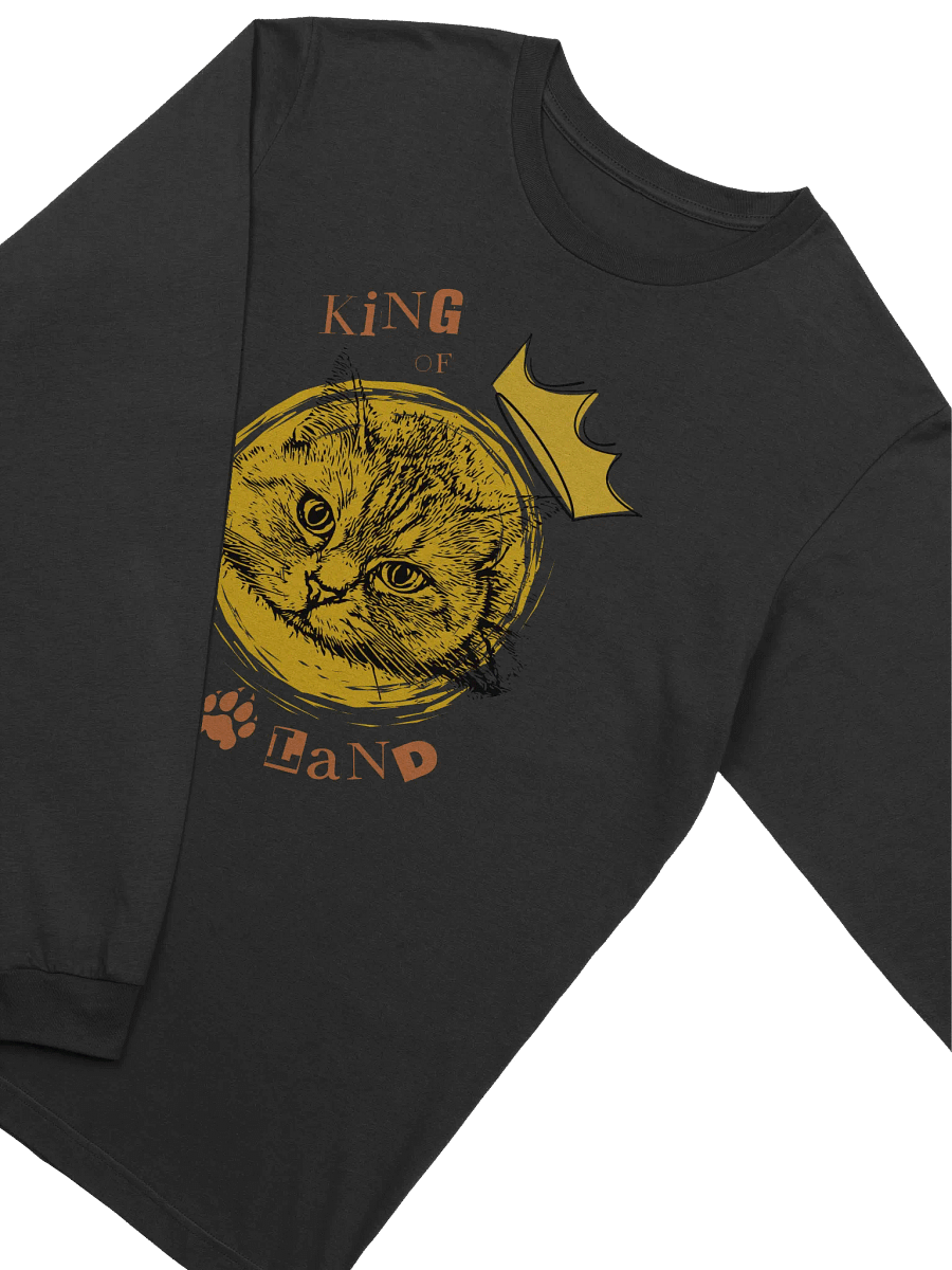 King of Meowland Cat Lover Long Sleeve T-Shirt product image (2)