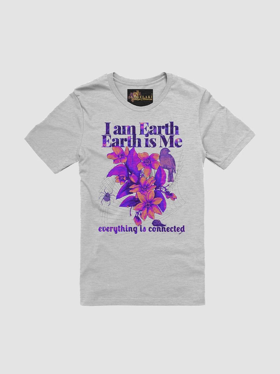 Unisex I am Earth, Earth is Me - Everything is Connected Decolonisation Tee - Neon Brights Puawananga Bird and Kauri Snail remix product image (72)