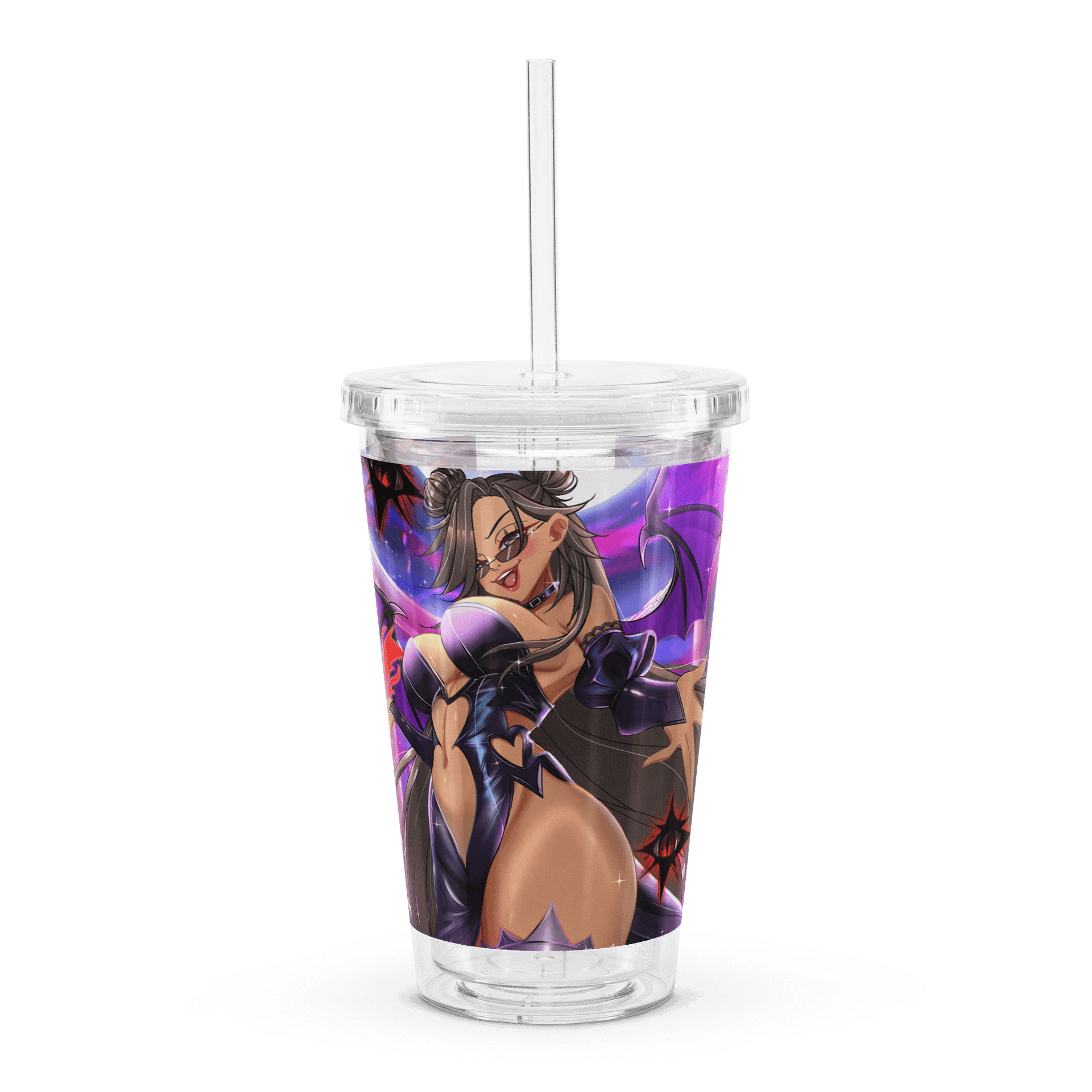 Sip in Style: Double Wall Clear Plastic Tumbler (16 oz) product image (1)