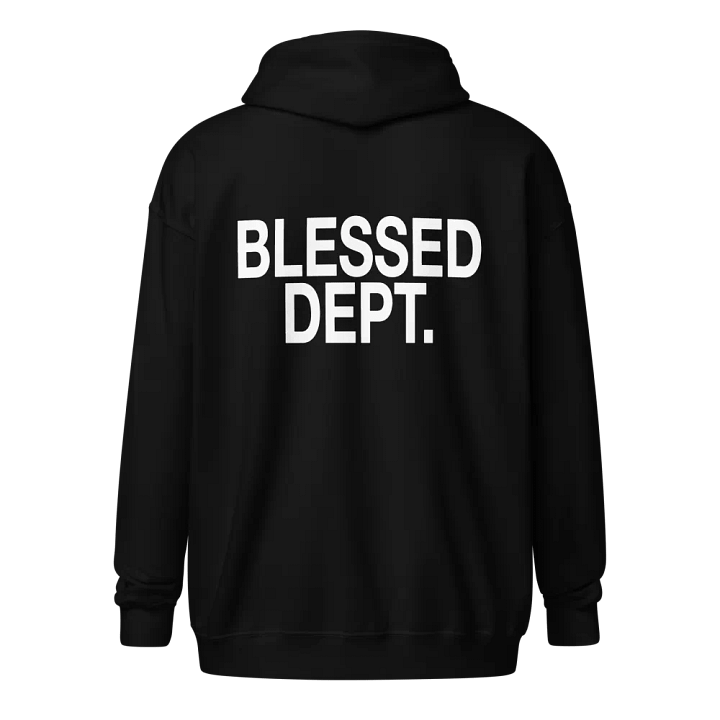 Blessed Dept. White Font Zip-Up product image (7)