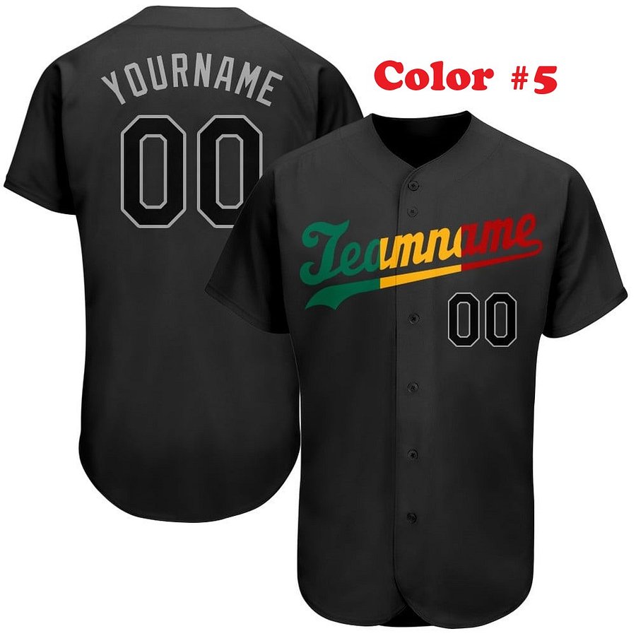 Authentic Baseball Jersey, Custom Baseball Jersey, Personalized Sport Jersey, All Color With No Lines product image (4)