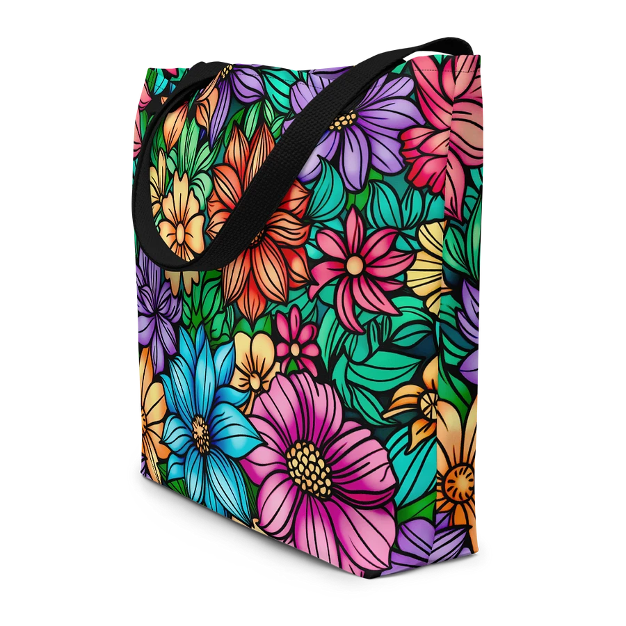 Tote Bag: Vibrant Garden Blooms Floral Patterns Art Design product image (4)