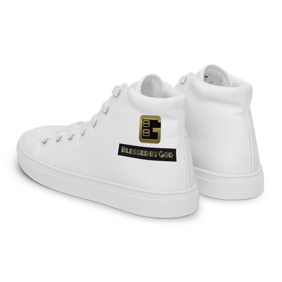 Blessed by God White High Tops V2 product image (3)