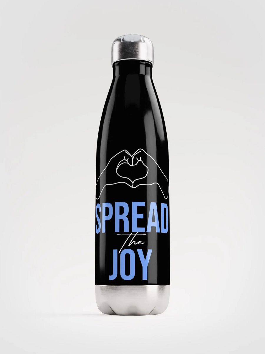 Spread the Joy Water Bottle Black product image (1)