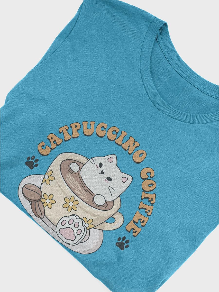 Catpuccino Coffee T-Shirt – Adorable Cat Lover Design product image (4)