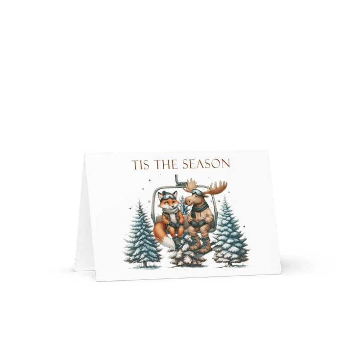 Tis the Season for a Fun Ride with Festive Friends Greeting Card product image (1)