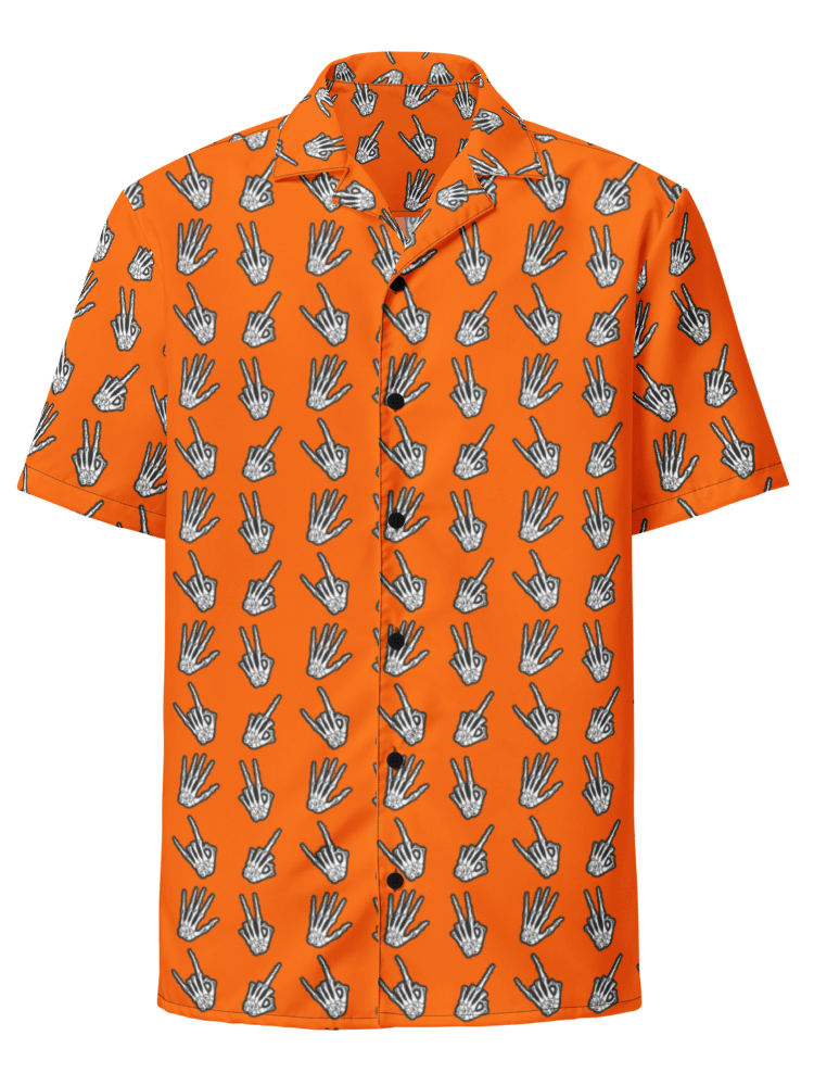 Bone Zone pattern button down shirt product image (1)