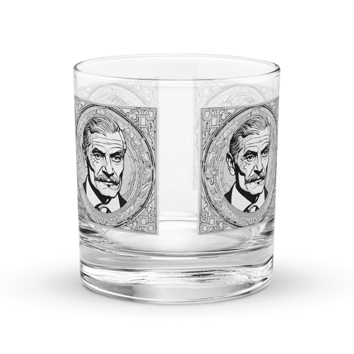 Gentleman's Portrait Etched Rocks Glass product image (2)