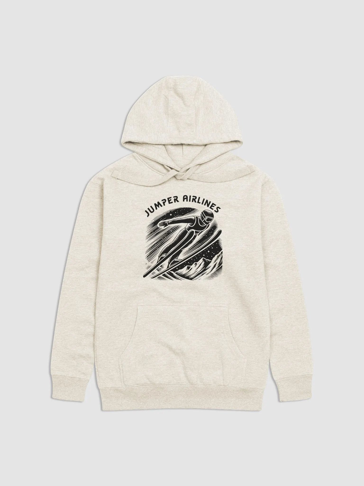 Funny Ski Jumper Airlines Winter Sports Hoodie product image (3)