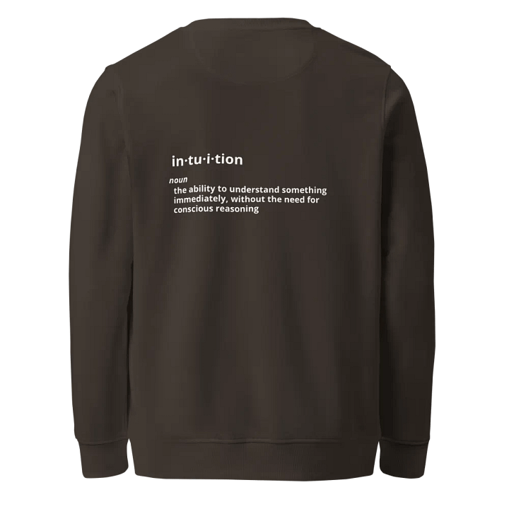 Discover Your Light Organic Sweatshirt - Intuition Definition on Back product image (1)