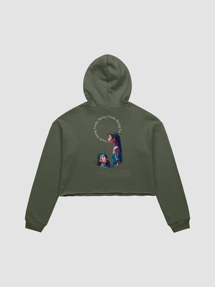 Being Feeds Being Crop Top Hoodie product image (1)