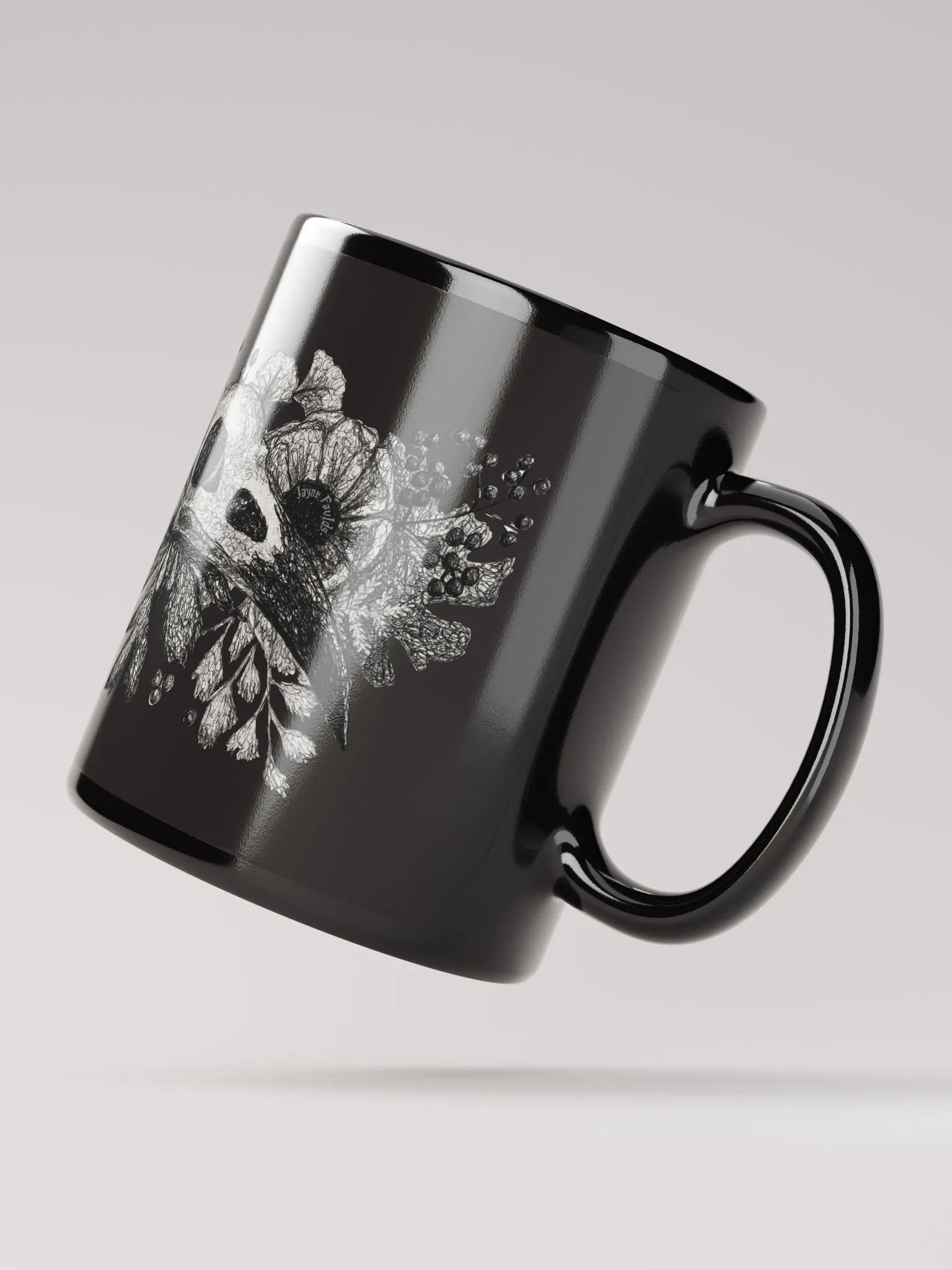 Raven Skull Black Mug product image (4)