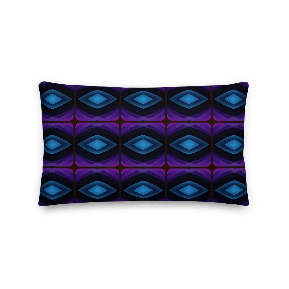 Purple & Blue Diamond Premium Pillow – Modern Geometric Comfort product image (1)