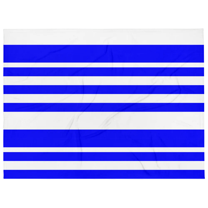 Various Sized Blue Striped Throw Blanket product image (1)