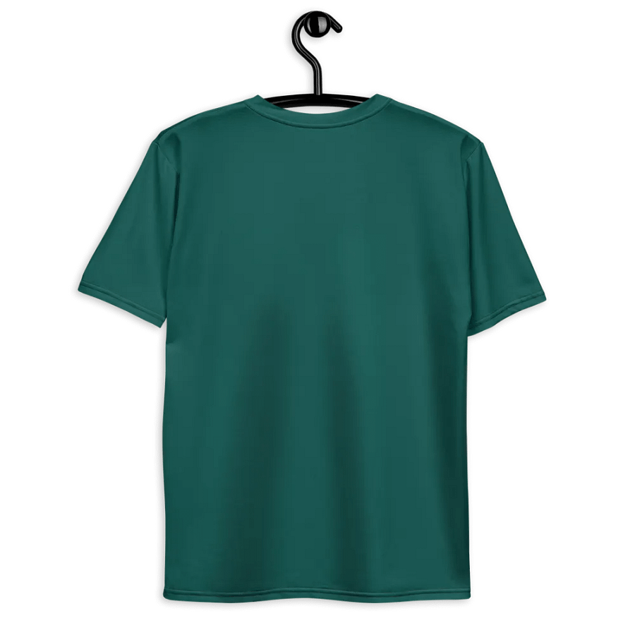 Plain Dark Green True Summer Men's Crewneck Polyester Heavyweight Premium T-Shirt by Treasure Pie product image (9)
