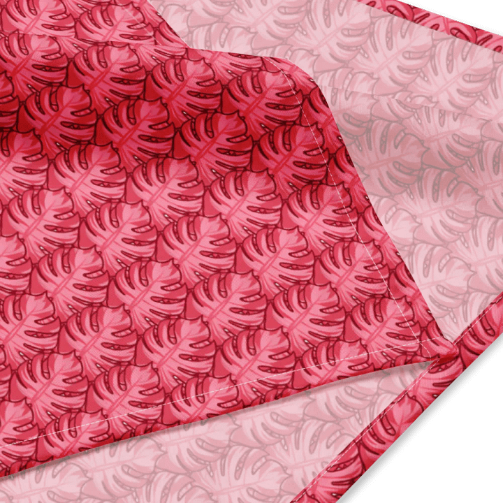 Pink Monstera Bandana product image (1)