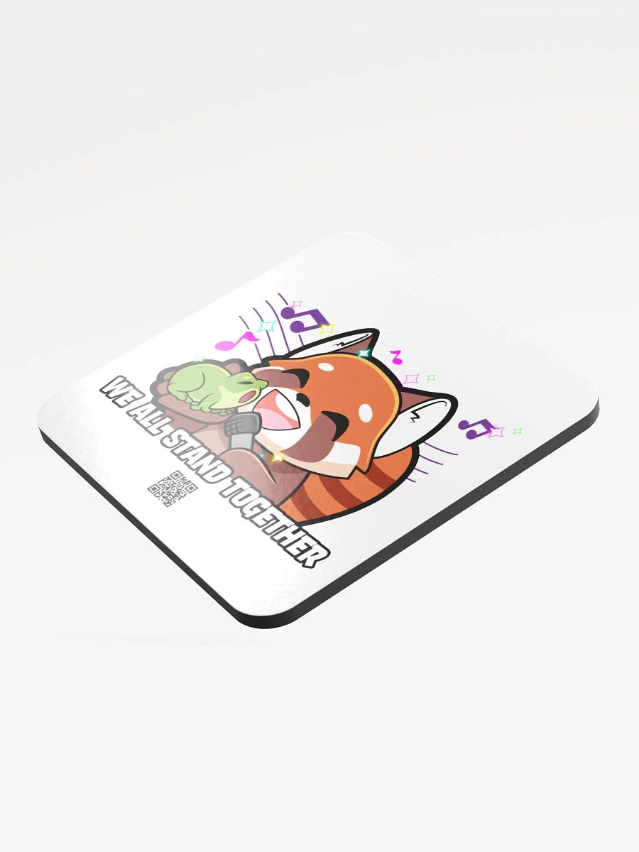 Stand Together Glossed Cork Coaster product image (3)