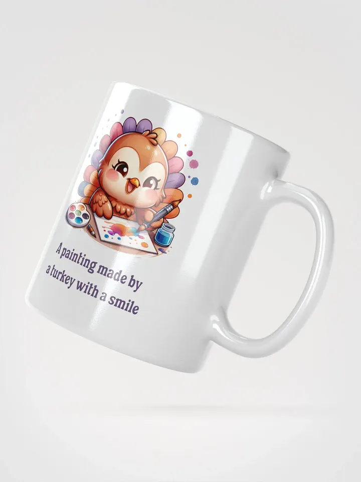 A Painting Made By A Turkey With A Smile Mug product image (2)