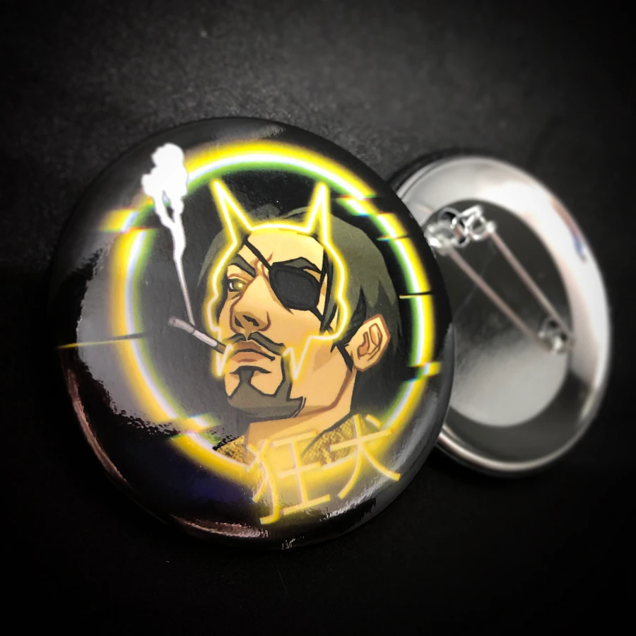 Mad Dog - Button Pin product image (2)