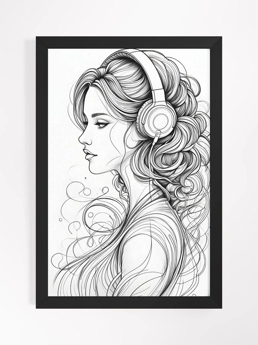 Melody Girl Portrait Framed Poster product image (2)