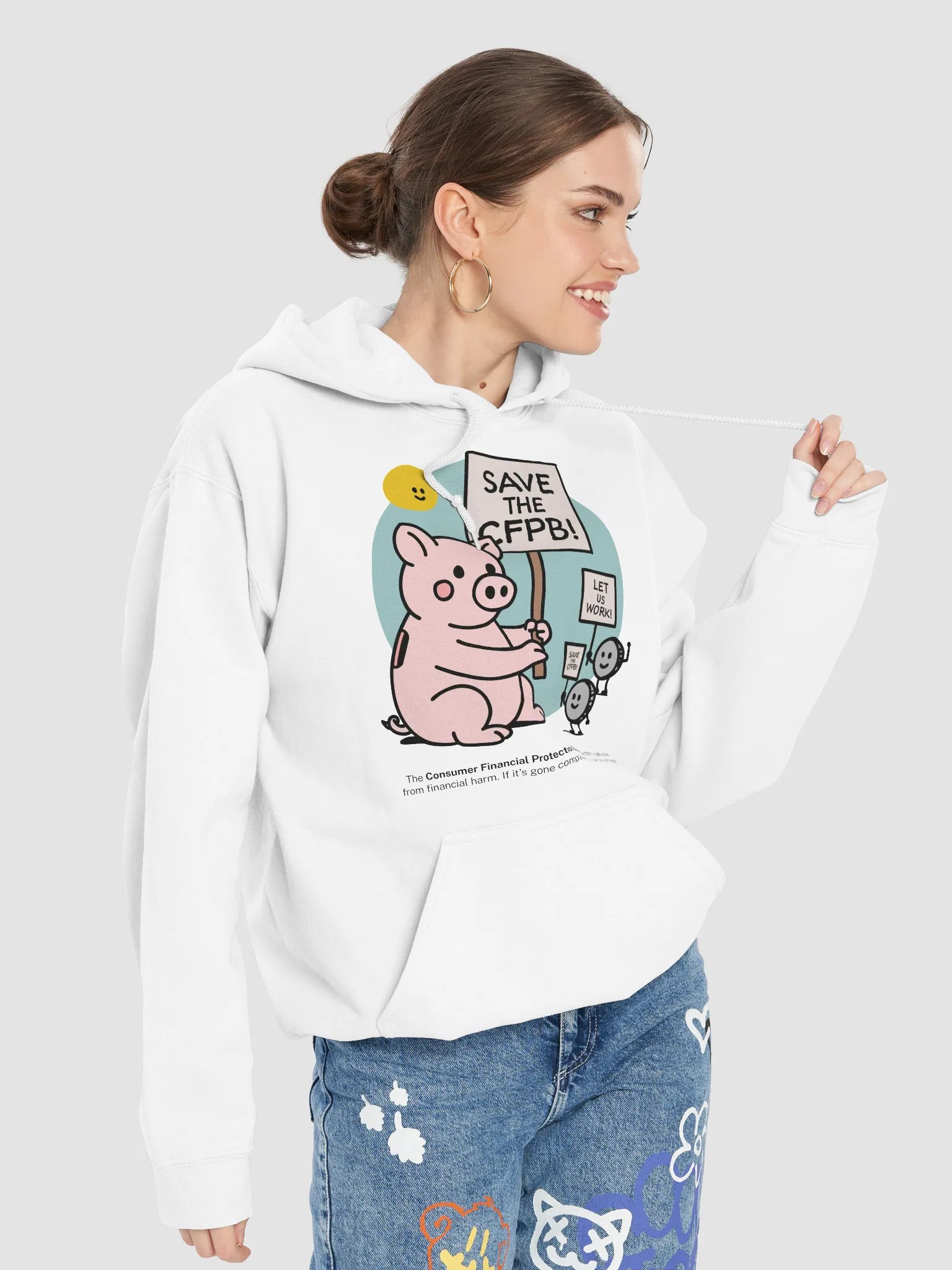 CFPB Piggy Bank Picket Hoodie product image (7)