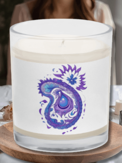 Indigo Paisley Flower - Soy Candle product image (2)