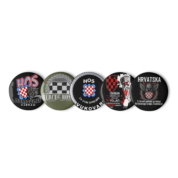 Panther Shield Pin Button Set product image (1)