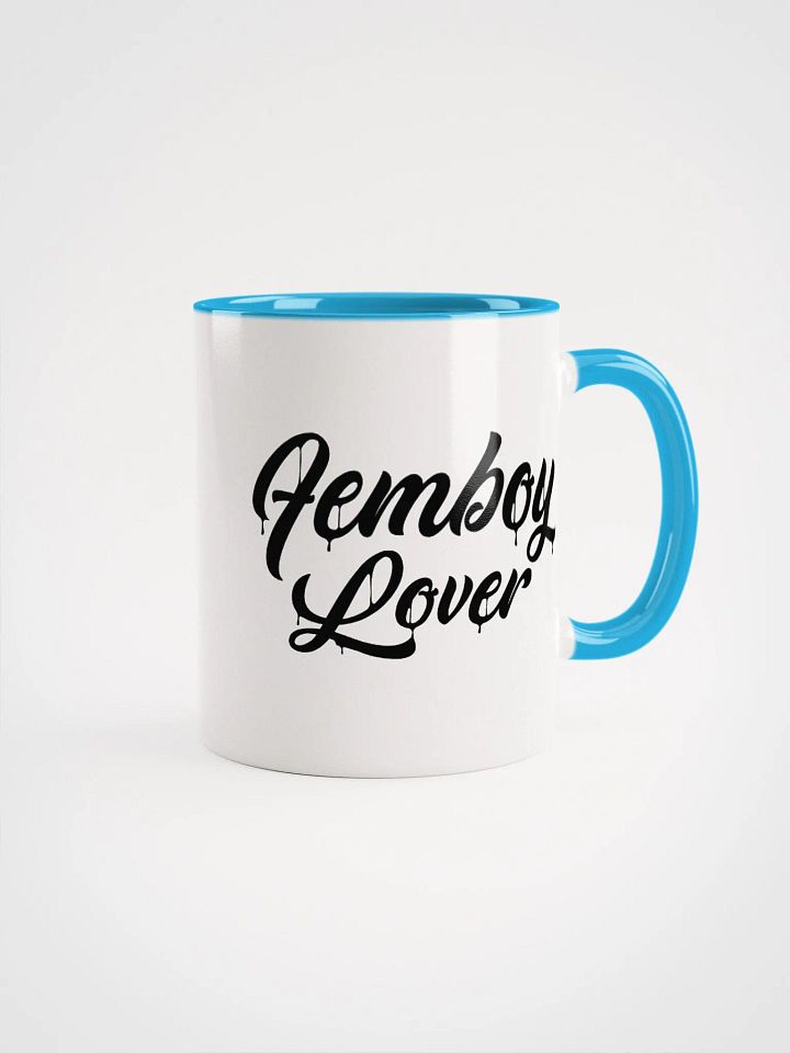 Femboy Lover (Black Text) Colored Mug product image (1)