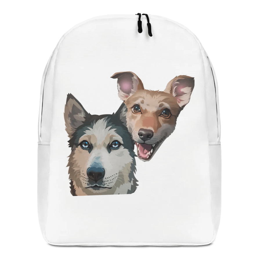 Luna and Mango Minimalist Backpack White product image (7)